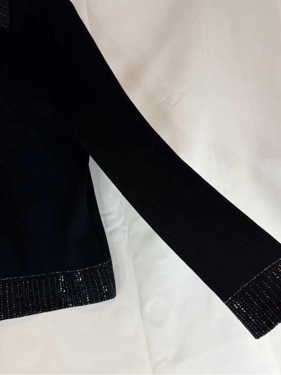 ST JOHN EVENING Women’s Size 10 Sweater Cardigan VINTAGE Embellished Made in USA - Picture 10 of 16